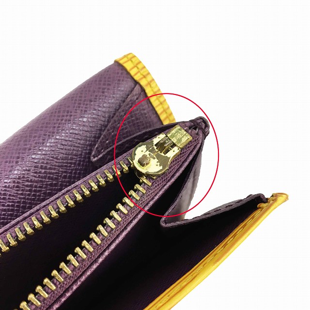 ルイヴィトン LOUIS VUITTON ポルトモネクレディ エピ 長財布 フラップ