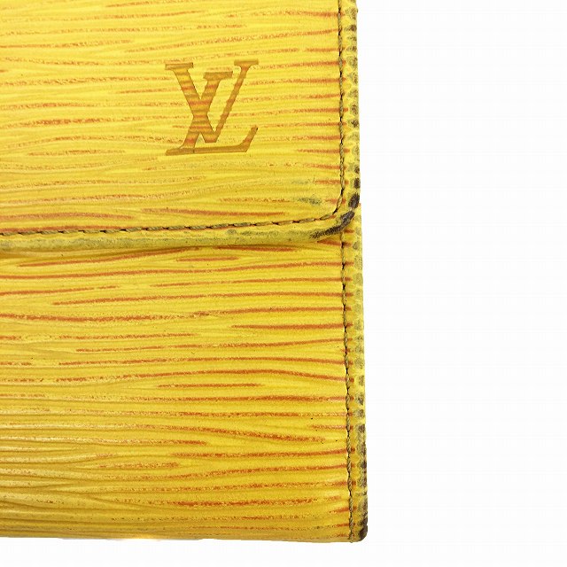 ルイヴィトン LOUIS VUITTON ポルトモネクレディ エピ 長財布 フラップ
