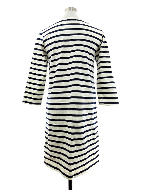 フレディクルール Fredy Couleur ワンピース ミニ 七分袖 ボーダー 36 紺 ネイビー Mo レディース 192 ベクトルパーク