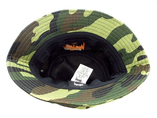 old stussy バケットハット バケハ レインドロップ カモフラ