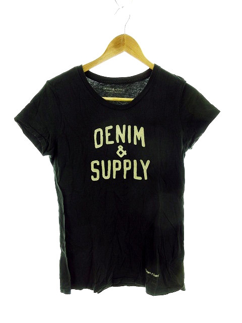 デニムサプライ ラルフローレン DENIM SUPPLY RALPH LAUREN Tシャツ カットソー 半袖 ワッペン S 黒 ブラック /M2 レディース 192-901908160005 | ベクトルパーク デニムサプライ ラルフローレン DENIM SUPPLY RALPH LAUREN Tシャツ カットソー 半袖 ワッペン S 黒 ブラック /M2 レディース 192-901908160005 | ベクトルパーク