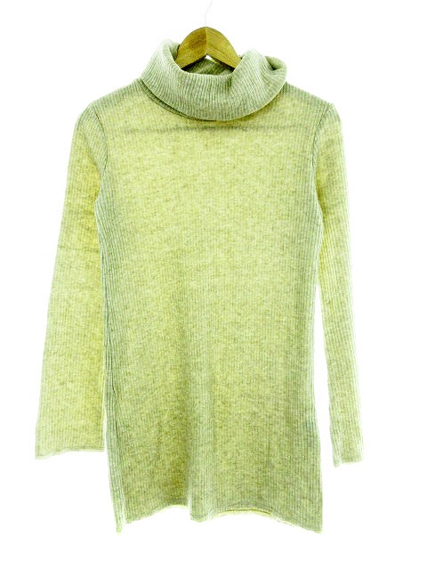 ゴア Goa ニット カットソー 長袖 タートルネック アンゴラ混 ベージュ