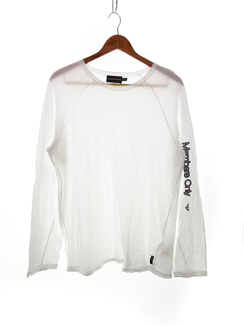 エンポリオアルマーニ Emporio Armani Tシャツ カットソー 長袖 プリント Xl 白 ホワイト Ck メンズ 192 ベクトルパーク