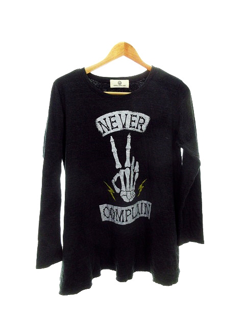 ワールドワイドラブ World Wide Love ワンピース チュニック 長袖 プリント 1 グレー Mo レディース 192 ベクトルパーク