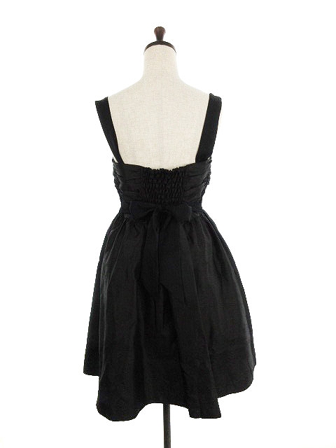 レイビームス Ray Beams ワンピース ひざ丈 ノースリーブ 無地 黒 ブラック Ck レディース 192 ベクトルパーク