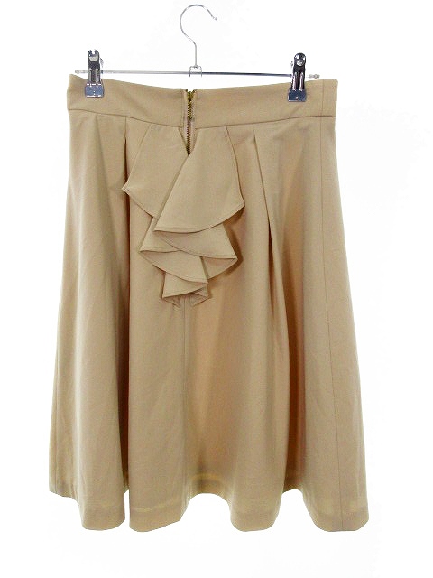 ルゥデルゥ Rew De Rew スカート フレア ひざ丈 無地 38 ベージュ Mo レディース 192 ベクトルパーク