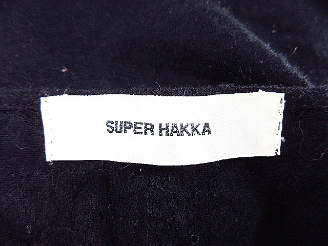 スーパーハッカ Super Hakka ワンピース ミニ ノースリーブ 切替 総柄 黒 ブラック Mo レディース 192 ベクトルパーク