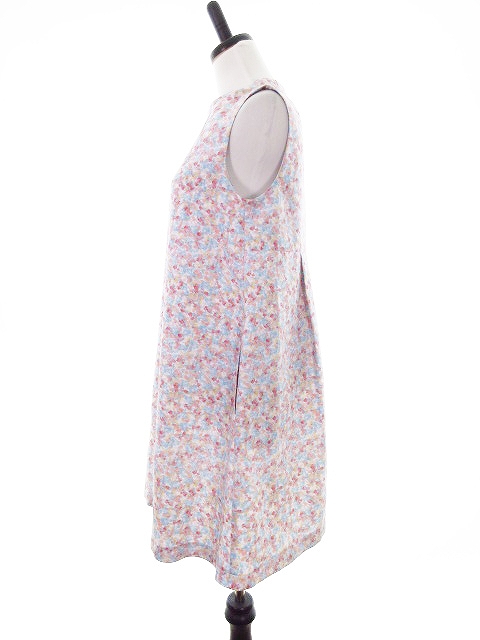 ヌージー Nusy ワンピース ミニ ノースリーブ 花柄 M 青 ブルー Mo レディース 192 ベクトルパーク