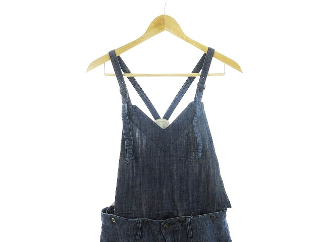 イーハイフンワールドギャラリー E Hyphen World Gallery オールインワン サロペット サルエル ハーフ 無地 青 ブルー Ck レディース 192 ベクトルパーク