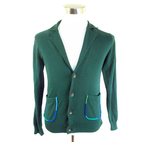 グラニフ Graniph Design Tshirts Store Graniph ニット カーディガン 長袖 無地 S 緑 グリーン M1 メンズ 192 ベクトルパーク