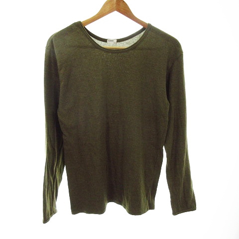 ビームス Beams ニット カットソー 長袖 無地 L カーキ Mo メンズ 192 ベクトルパーク