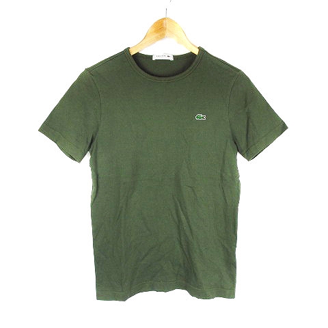 ラコステ Lacoste Tシャツ カットソー 半袖 ロゴ 2 カーキ Ck レディース 192 ベクトルパーク