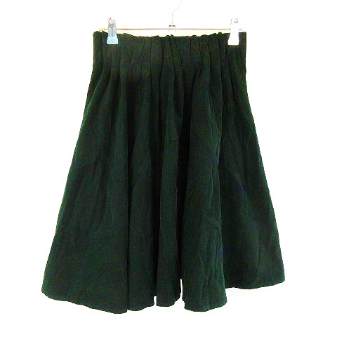 チャオパニック Ciaopanic スカート フレア ひざ丈 コーデュロイ 無地 M 緑 グリーン Ck レディース 192 ベクトルパーク