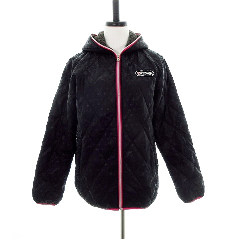 アウトドアプロダクツ Outdoor Products ジャケット パーカー ジップアップ 総柄 M 黒 ブラック Mo レディース 192 ベクトルパーク