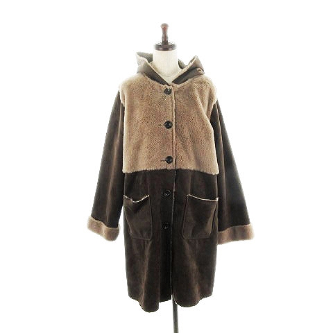 アズノウアズ As Know As コート フード 切替 F 茶 ブラウン Ck レディース 192 ベクトルパーク