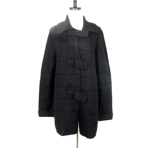 コーザノストラ Cosa Nostra ジャケット 中綿 ステンカラー ニット モヘヤ 無地 黒 ブラック Mo レディース 192 902010140088 ベクトルパーク