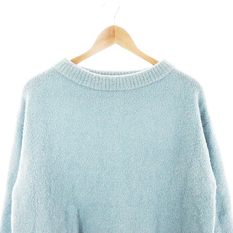 トロワシス Troissix ニット セーター 長袖 無地 F 青 ブルー Ck レディース 192 ベクトルパーク
