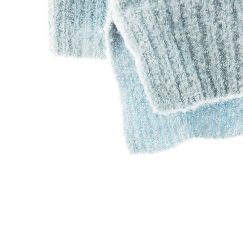 トロワシス Troissix ニット セーター 長袖 無地 F 青 ブルー Ck レディース 192 ベクトルパーク