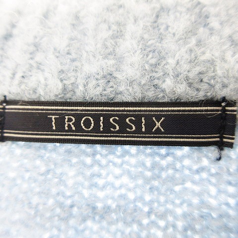 トロワシス Troissix ニット セーター 長袖 無地 F 青 ブルー Ck レディース 192 ベクトルパーク