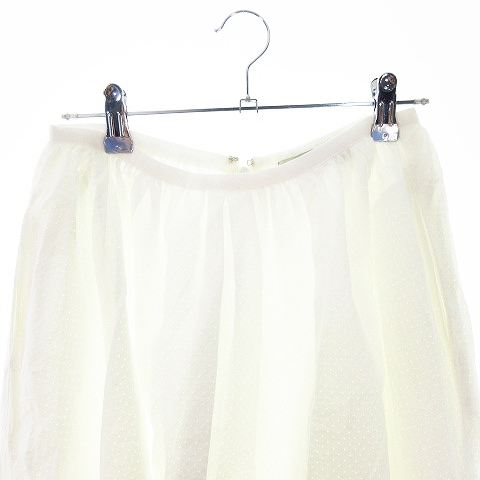 タラジャーモン Tara Jarmon マドモアゼルタラ Mademoiselle Tara スカート フレア ひざ丈 総柄 白 ホワイト Mo レディース 192 ベクトルパーク