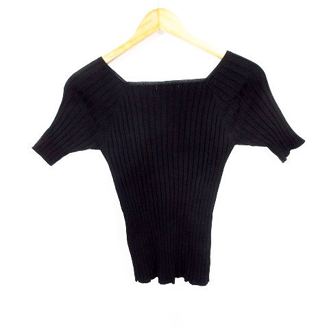 ビーラディエンス Be Radiance カットソー 半袖 リブ 無地 F 黒 ブラック Mo レディース 192 ベクトルパーク