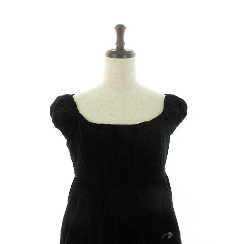 レストローズ L Est Rose ワンピース ミニ 半袖 オフショルダー 2way 花柄 2 黒 ブラック Ck レディース 192 ベクトルパーク