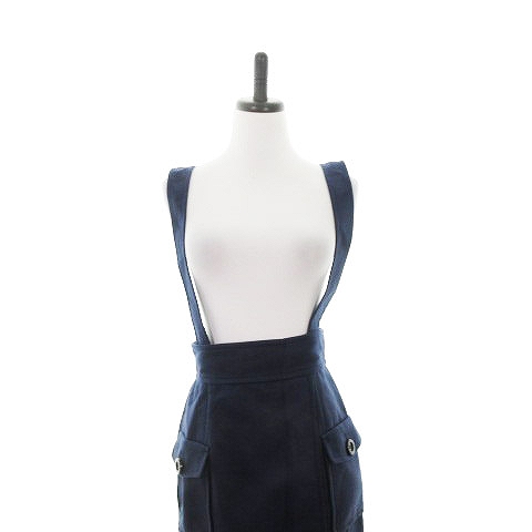 ジルバイジルスチュアート Jill By Jillstuart スカート タイト ロング サスペンダー 無地 M 紺 ネイビー Ck レディース 192 ベクトルパーク