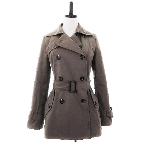 ビアッジョブルー Viaggio Blu コート トレンチ ダブル ミドル丈 ライナー 無地 2 茶 ブラウン アウター Ck レディース 192 ベクトルパーク
