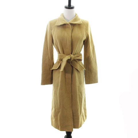 ビアッジョブルー Viaggio Blu コート ステンカラー ロング アンゴラ 無地 2 茶 ブラウン Mo レディース 192 ベクトルパーク