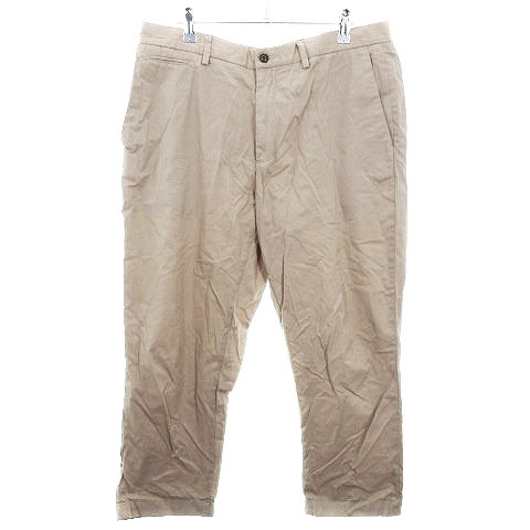 グローバルワーク Global Work パンツ チノパン チノパンツ アンクル丈 コットン 無地 Xl ベージュ ボトムス Ck メンズ 192 ベクトルパーク