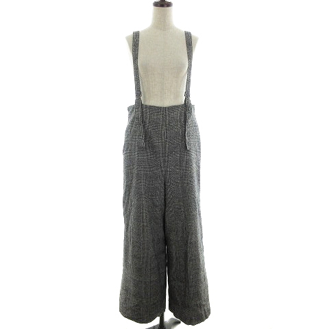 チャオパニック ティピー Ciaopanic Typy オールインワン サロペット ロング ワイド チェック M グレー M2 レディース 192 ベクトルパーク