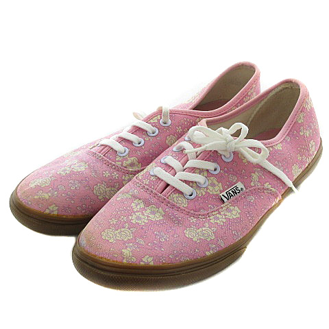 バンズ Vans スニーカー シューズ ローカット レースアップ キャンバス 花柄 24 5 ピンク 靴 シューズ Mm レディース 192 ベクトルパーク