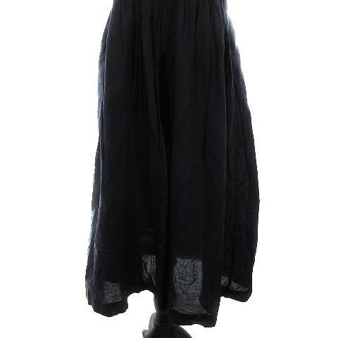 チャオパニック ティピー Ciaopanic Typy ワンピース ロング ノースリーブ クルーネック 切替 薄手 コットン 無地 One 黒 ブラック Ck レディース 192 ベクトルパーク