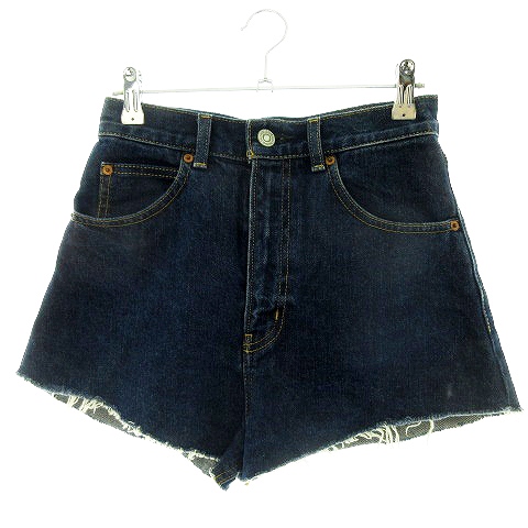 マウジー Moussy パンツ ショート ショーパン デニム カットオフ 薄手 コットン 無地 1 青 ブルー ボトムス M2 レディース 192 ベクトルパーク