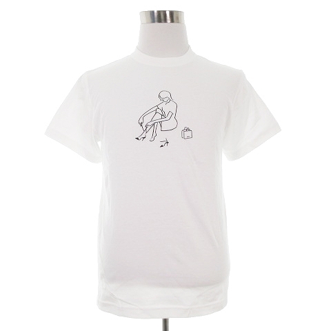 ビームス Beams Tシャツ カットソー 半袖 クルーネック 薄手 コットン プリント M 白 ホワイト トップス Bt メンズ 192 ベクトルパーク