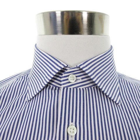 麻布テーラー Azabu Tailor シャツ ワイシャツ Yシャツ 長袖 ステンカラー 薄手 コットン ストライプ 42 青 白 ブルー ホワイト トップス Bt メンズ 192 ベクトルパーク 麻布テーラー Azabu Tailor シャツ ワイシャツ Yシャツ 長袖 ステンカラー 薄手 コットン ストライプ 42 青 白 ブルー ホワイト トップス Bt メンズ 192 ベクトルパーク
