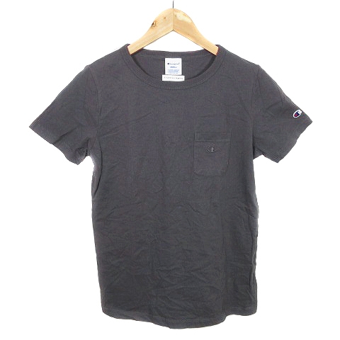 チャンピオン Champion イーハイフンワールドギャラリー E Hyphen World Gallery Tシャツ カットソー 半袖 クルーネック 薄手 コットン ロゴ ワンポイント S グレー トップス Ck レディース 192 ベクトルパーク