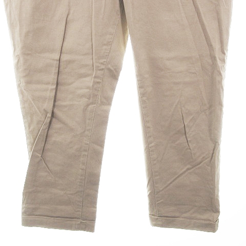 グローバルワーク Global Work パンツ チノパン チノパンツ クロップド ジップフライ 薄手 コットン 無地 M ベージュ ボトムス Ck メンズ 192 ベクトルパーク