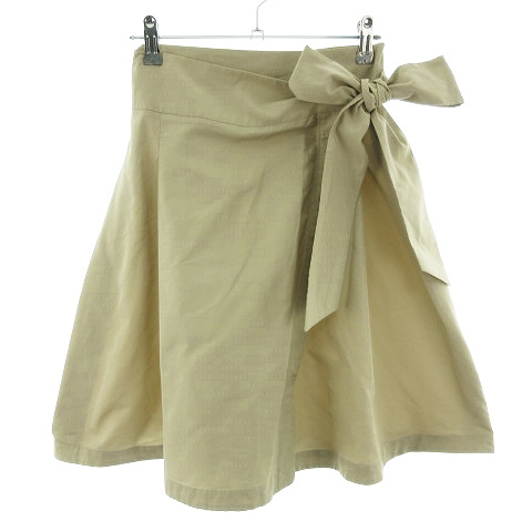 エルマノシェルビーノ ERMANNO SCERVINO ラップスカート フレア ミニ  