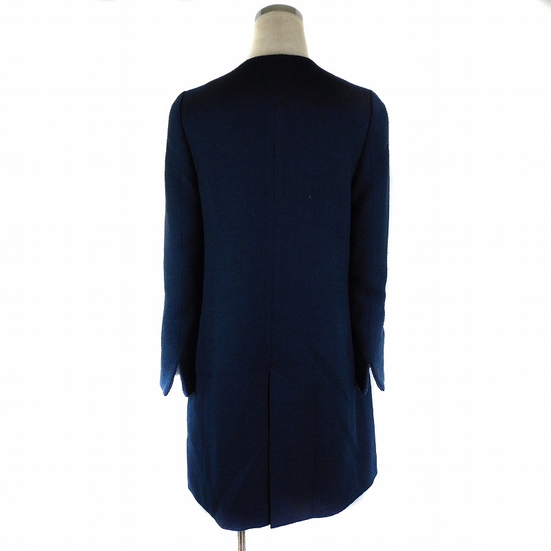 ジャスグリッティー JUSGLITTY ツイードノーカラーコート ロング 長袖  