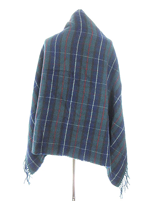 RALPH LAUREN ラルフローレン チェック柄 大判ストール ウール