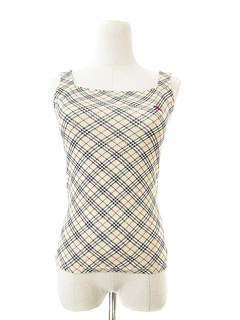 バーバリーブルーレーベル BURBERRY BLUE LABEL タンクトップ チェック  