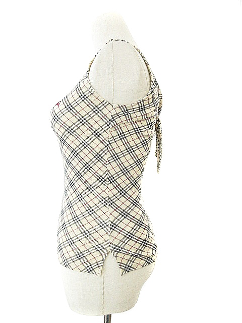 BURBERRY バーバリーブルーレーベル チェック柄 トレーナー 38 美品 ✨美品✨素敵✨バーバリーブルーレーベル スウェット ブラック