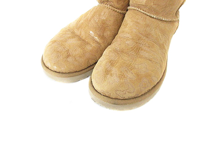 1回使用 美品 UGG アグ レオパード ベージュムートン サボ 24.0 楽天市場】UGG アグ サイズ:23.0cm レオパード フラット シューズ