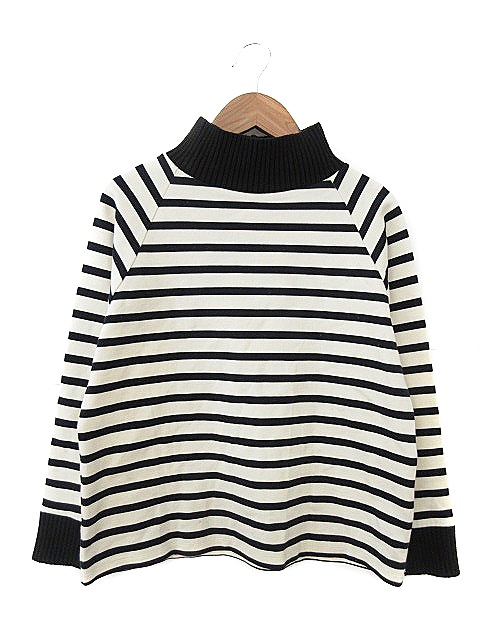 エピス Epice カットソー 長袖 ハイネック ボーダー オフホワイト m22 レディース 193 ベクトルパーク