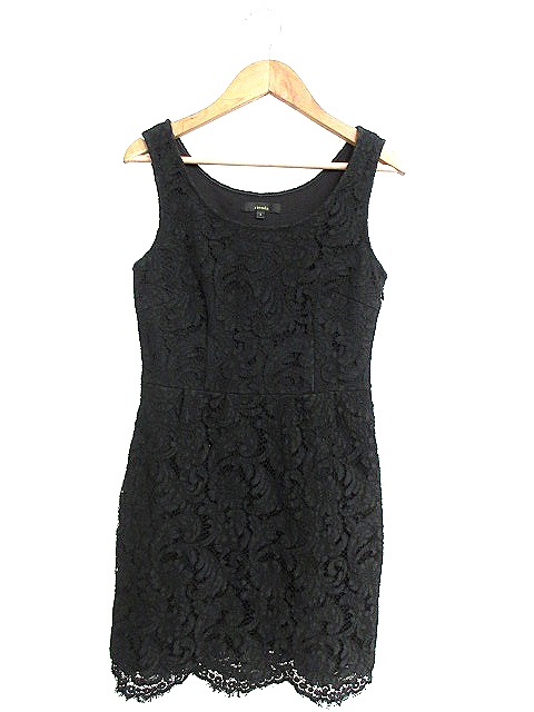 リエンダ Rienda ワンピース ミニ ノースリーブ レース S 黒 ブラック m21 レディース 193 ベクトルパーク