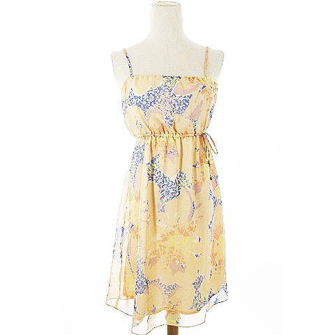 スナイデル Snidel ワンピース キャミ ミニ 総柄 F オレンジ m12 レディース 193 ベクトルパーク