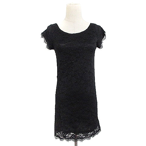 マーキュリーデュオ Mercuryduo ワンピース ミニ 半袖 レース F 黒 ブラック m16 レディース 193 ベクトルパーク