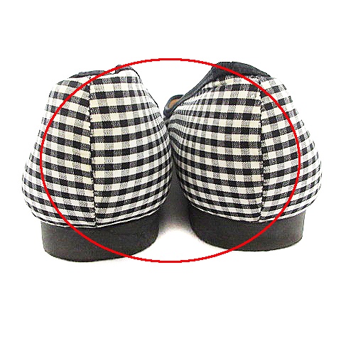 ディスコート Discoat Parisien パンプス ラウンドカラー チェック リボン L 黒 ブラック m2 レディース 193 ベクトルパーク