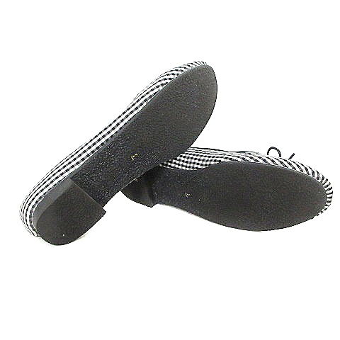 ディスコート Discoat Parisien パンプス ラウンドカラー チェック リボン L 黒 ブラック m2 レディース 193 ベクトルパーク